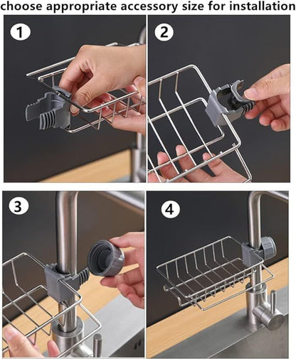 Stainless Steel Faucet Shelf