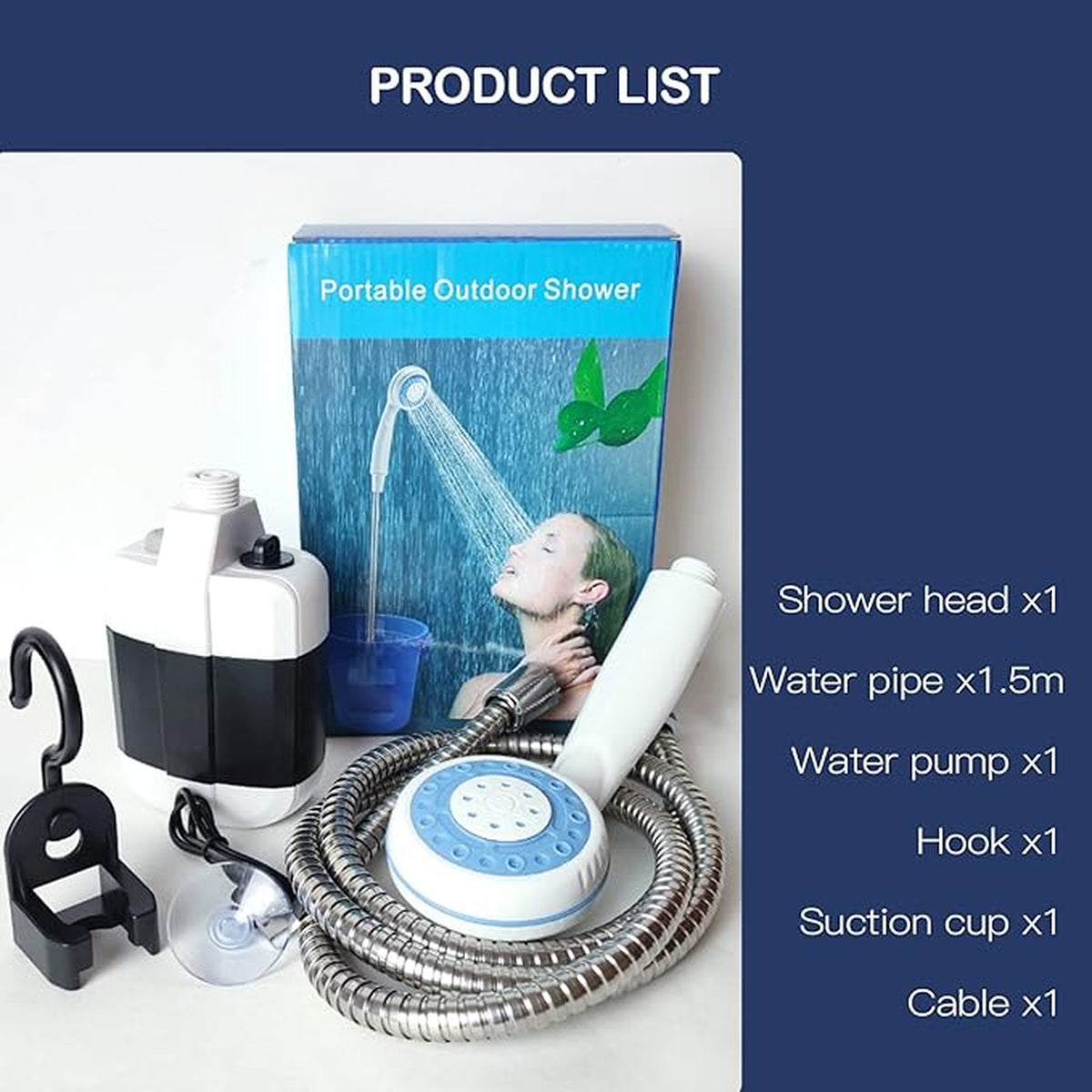 Rechargeable Portable Camping Shower