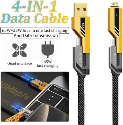 4-in-1 Universal Fast-Charging & Data Cable