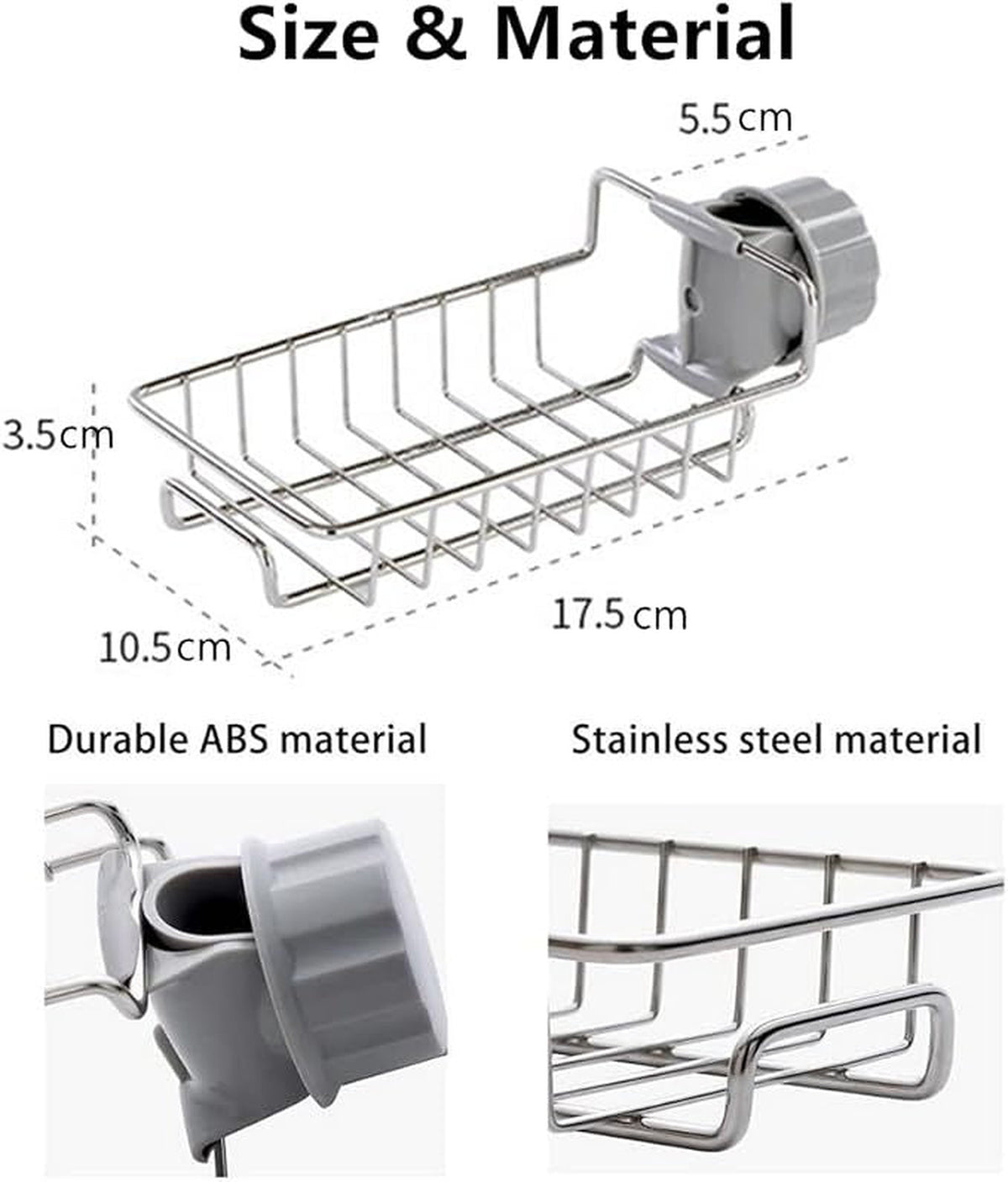 Stainless Steel Faucet Shelf