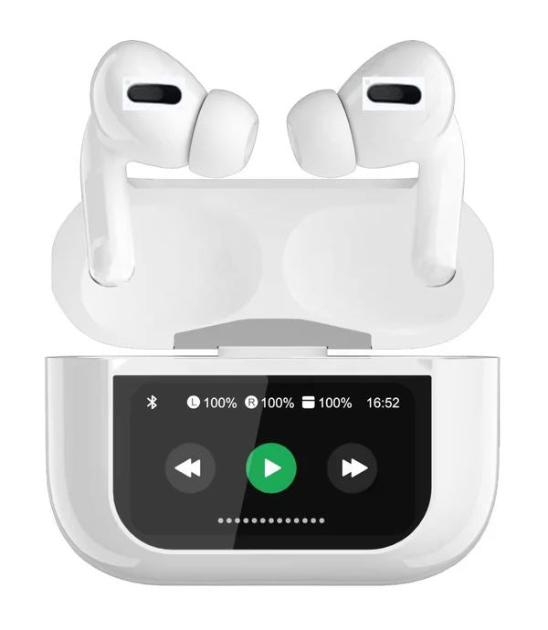 Smart LED display wireless earbuds