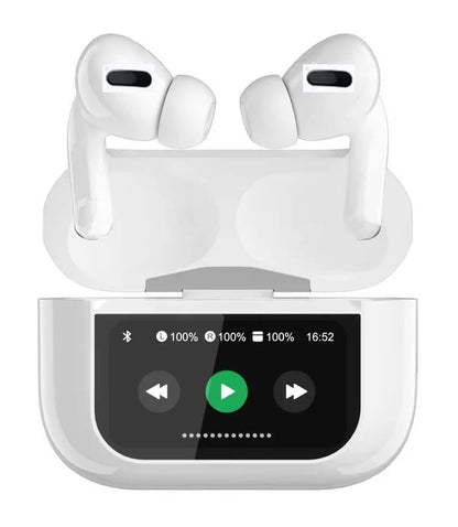 Smart LED display wireless earbuds