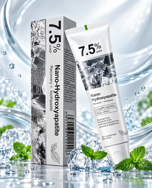 7.5% Nano Hydroxyapatite Fluoride Toothpaste for Teeth Whitening