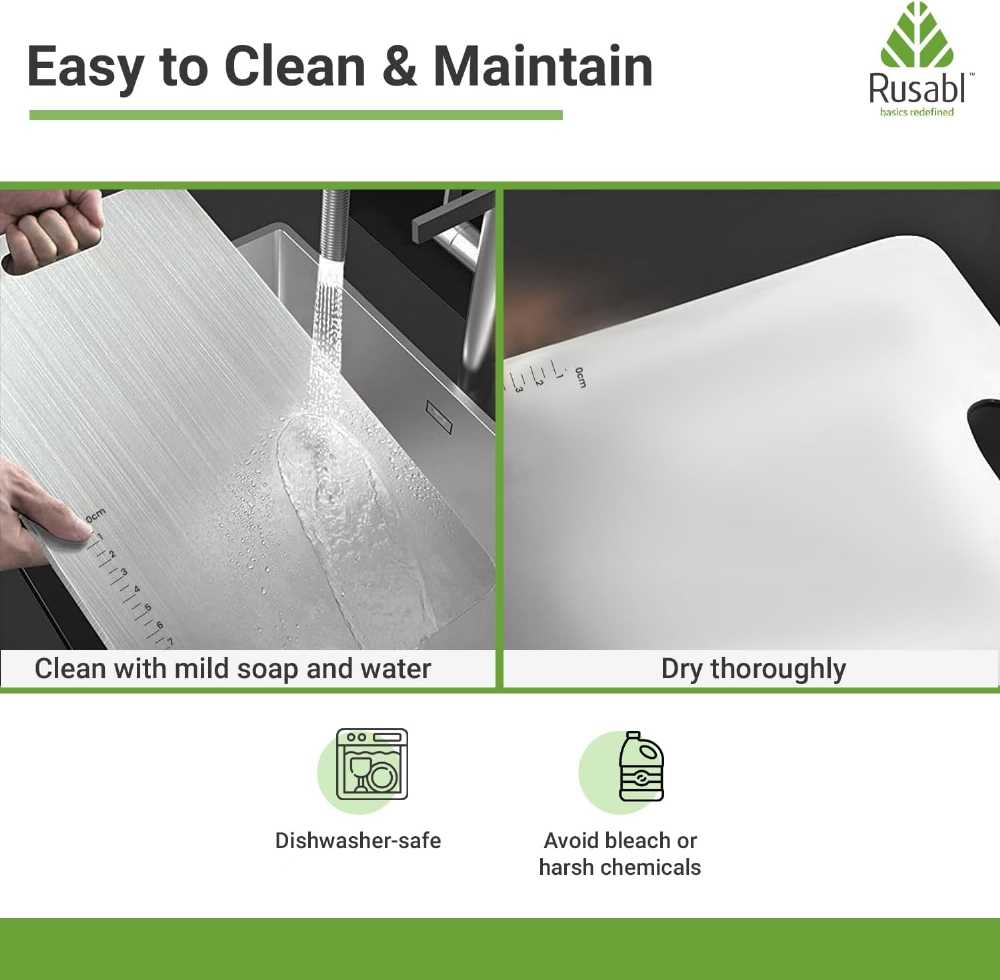 Stainless steel chopping board cleaning and care guide