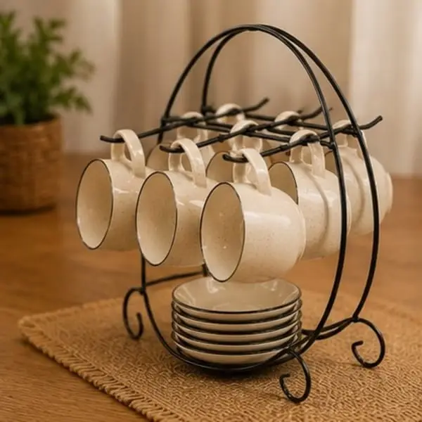6-Hook Countertop Cup Stand