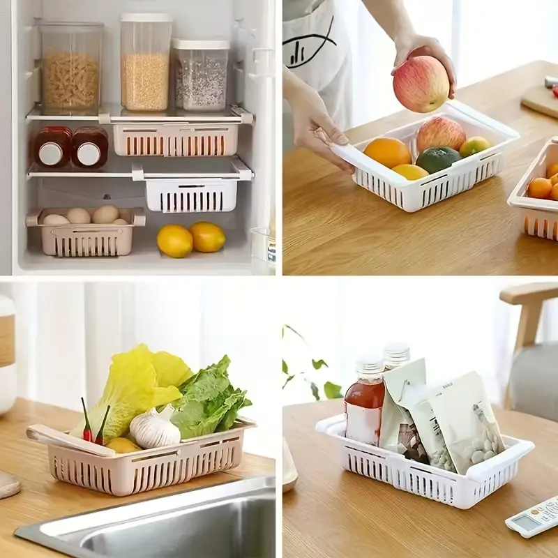 Adjustable Fridge Storage Basket - Image 3